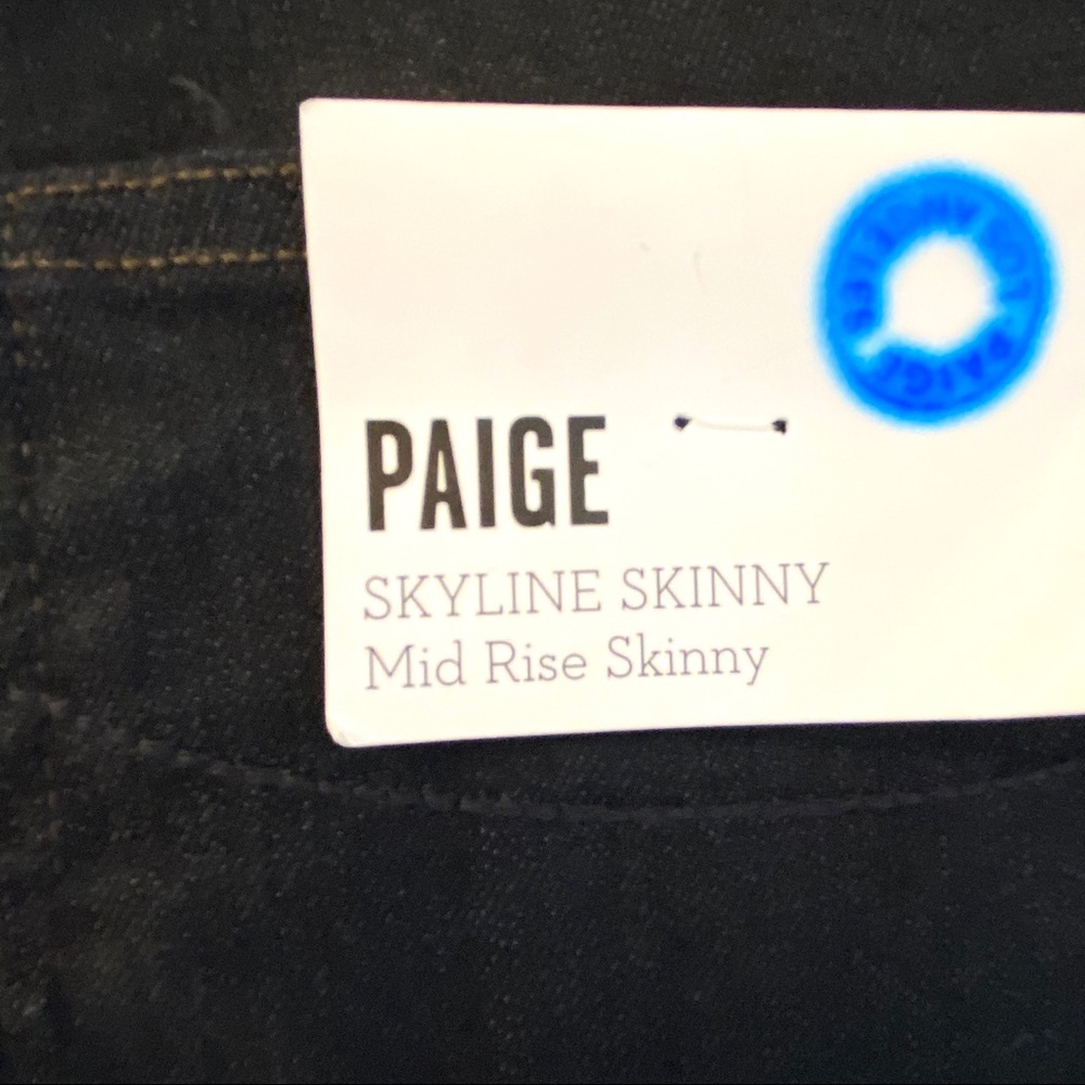 NWT Paige Skyline Mid Rise Skinny Jean Size 31 - Picture 5 of 13